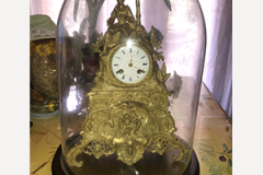 CLOCHE-VERRE-POUR-PENDULE-BRONZE
