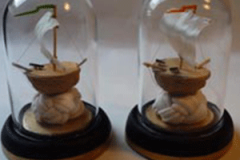 BATEAU-MINIUATURES-SOUS-CLOCHE